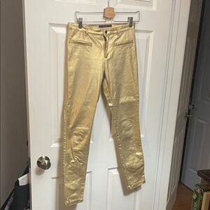 Zara Gold Skinny Women's Jeans
